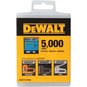 DEWALT DWHTTA7065 Heavy Duty Staple 25/64 3/8 Leg - Pack Of 5000 | AB7ZBN 24T319