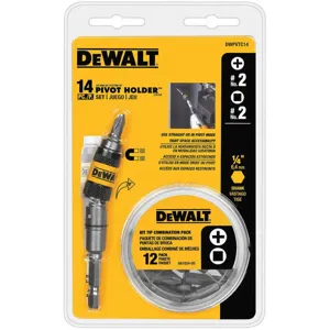 DEWALT DWPVTC14 Pivot Holder Set 13 Bits 14 Pc | AC2JFX 2KLZ7