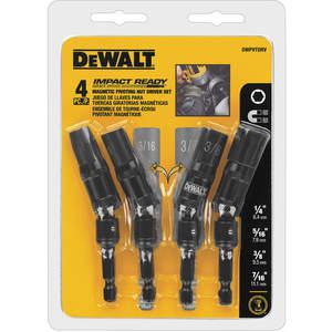 DEWALT DWPVTDRV Pivot Nut Driver Set Impact Ready 4 Pc | AE2CWZ 4WLT1