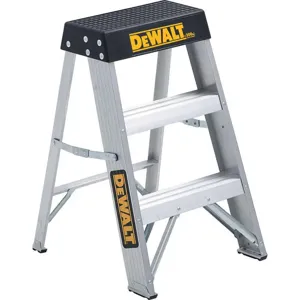 DEWALT DXL2010-02 Step Stool 26-5/8 Inch H 300 Lb. Aluminium | AB6BGR 20X983