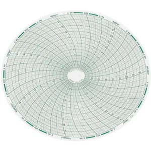 DICKSON C401 Paper Chart, 8 Inch, Range -40 To 50 Deg. F/C, 7 Day Recording, Pack Of 60 | AD2FWC 3NZZ3