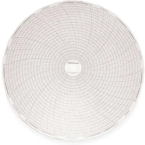 DICKSON C414 Paper Chart, 8 Inch, -50 To 50 Deg. F/C, 7 Day Recording, Pack Of 60 | AB2YDQ 1PRV5