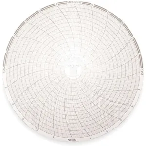 DICKSON C425 Paper Chart, 8 Inch, 0 To 150 Deg. F, 0 To 0.15 Deg. C, 24 Hour Recording, Pack Of 60 | AA9CAD 1CFB5