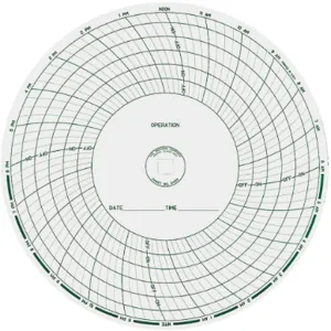 DICKSON C469 Paper Chart, 8 Inch, 120 To 240V AC, 24 Hour Recording, Pack Of 60 | AD2GDT 3PAA1