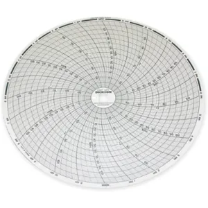 DICKSON C476 Paper Chart, 8 Inch, 40 To 110 Deg. F, 0 to 100% RH, 24 Hour Recording, Pack Of 60 | AA8XRR 1APD1