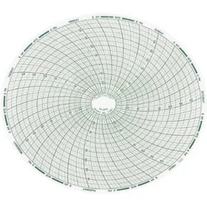 DICKSON C487 Paper Chart, 8 Inch, Range -30 To 50 Deg. C, 7 Day Recording, Pack Of 60 | AD2GDU 3PAA2