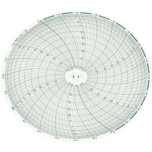 DICKSON C614 Paper Chart, 6 Inch, -40 To 60 Range, 24 Hour Recording, Pack Of 60 | AD2GDY 3PAA6