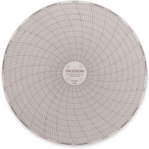 DICKSON C651 Paper Chart, 6 Inch, -50 To 50 Deg. F/C, 7 Day Recording, Pack Of 60 | AB2GKZ 1LXK5