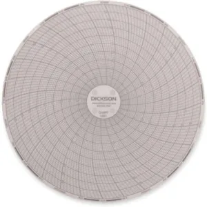 DICKSON C651 Paper Chart, 6 Inch, -50 To 50 Deg. F/C, 7 Day Recording, Pack Of 60 | AB2GKZ 1LXK5