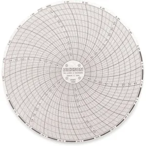 DICKSON C652 Paper Chart, 6 Inch, -50 To 50 Deg. F/C, 24 Hour Recording, Pack Of 60 | AB2GLH 1LXL6