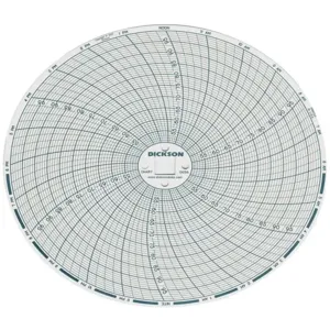 DICKSON C656 Paper Chart, 6 Inch, Range 50 To 100 Deg. F/C, 24 Hour Recording, Pack Of 60 | AB2RAF 1NFH5