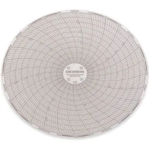 DICKSON C659 Paper Chart, 6 Inch, 0 To 250 Deg. F/C, 7 Day Recording, Pack Of 60 | AB2GLB 1LXK7