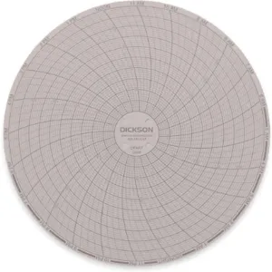 DICKSON C660 Paper Chart, 6 Inch, 0 To 250 Deg. F/C, 24 Hour Recording, Pack Of 60 | AB2GKY 1LXK4