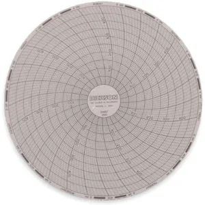 DICKSON C661 Paper Chart, 6 Inch, 0 To 500 Deg. F, 7 Day Recording, Pack Of 60 | AB2GLG 1LXL5