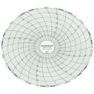 DICKSON C669 Paper Chart, 6 Inch, -20 To 120 Deg. F/C, 7 Day Recording, Pack Of 60 | AD2GEA 3PAA8