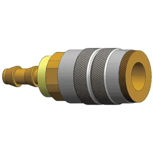 DIXON 2FB2-B Threaded Coupler, 1/4 Inch Thread, Brass | AE3CZZ 5CGU0