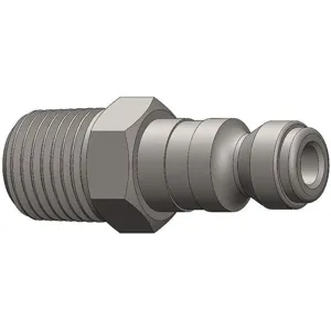 DIXON J3M2 Pneumatic Threaded Plug, MNPTF Thread, 1/4 Inch Thread, 3/8 Inch Size | AE3DBW 5CGY5