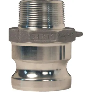 DIXON 2015-F-AL Adapter Coupling, Male Reducer Adapter x 1-1/2 Inch Male NPT, Alumninium | AB8QBJ 26W632