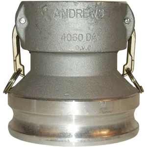 DIXON 4050-DA-AL 4 Inch Reducer Coupler x 5 Inch Adapter, Aluminium | AB8QCA 26W647