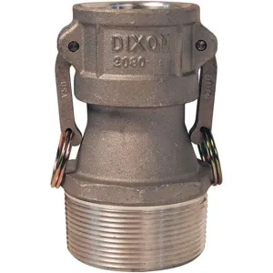 DIXON 3040-B-AL Coupling Adapter, 3 Inch Size, Female Coupler x 4 Inch Male NPT, Aluminium | AB8QBQ 26W638