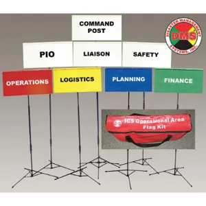 DMS DMS 05302 Incident Command Flag Kit 8 Flags | AC7ECJ 38E570