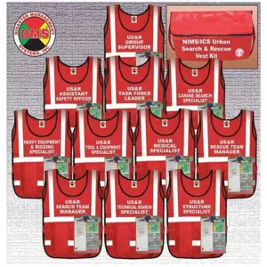 DMS DMS 05308 Urban Search And Rescue Vest Kit 11vests | AC7ECP 38E576