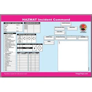 DMS DMS 05566 Hazmat Ics Worksheet 25pk | AC7EEB 38E613