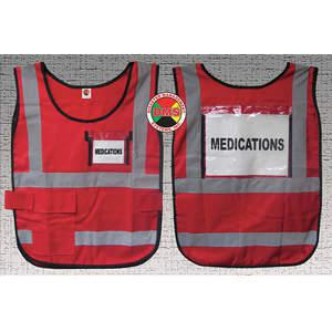 DMS DMS-05831 Safety Vest Red Nylon | AF7ETQ 20XL99