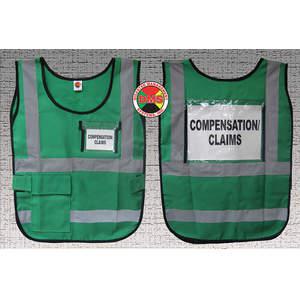 DMS DMS-05835 Safety Vest Green Nylon | AF7ETV 20XM04
