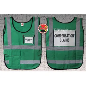 DMS DMS-05835 Safety Vest Green Nylon | AF7ETV 20XM04