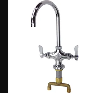 DOMINION FAUCETS 77-9009 Sink Faucet 1/2 Inch IPS Deck 2 Gooseneck | AH9QLC 40XC36