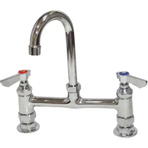 DOMINION FAUCETS 77-9209 Sink Faucet 1/2 Inch IPS Deck 2 Rigid | AH9QMB 40XC60