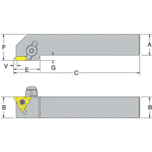 DORIAN 58036 Threading Toolholder On-Edg TNMC-43 Insert | AH3YVM 33VD92