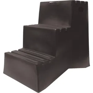 DIVERSIFIED PLASTICS ST327-01 Step Stand 3 Steps Polyethylene Black | AH8CWL 38GU01