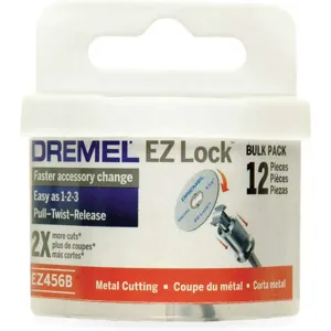 DREMEL EZ456B E Z Lock Cut Off Wheel 1 1/2 Inch Diameter - Pack Of 12 | AB2XKH 1PKX6