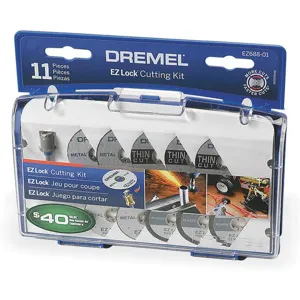 DREMEL EZ688-01 Ez Lock Cut Off Wheel Kit 11 Pc | AC8TTV 3DRN9