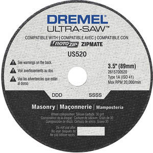 DREMEL US520-01 Schneidrad aus Hartmetall, 3-1/2 Zoll Durchmesser | AH7ZLV 38EY49