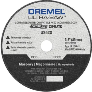 DREMEL US520-01 Cutting Wheel Carbide 3-1/2 Inch Diameter | AH7ZLV 38EY49