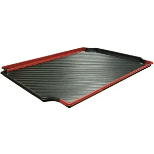 DURA-SHELF CTR300124 Containment Tray Black With Red Stripe | AA6RZJ 14U099