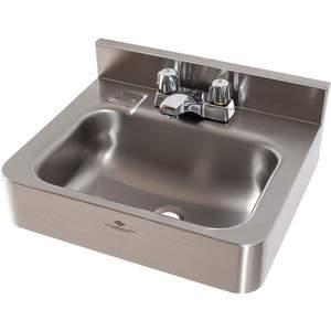 ACORN 1950-1-CSS Lavatory Sink With Faucet Silver | AG6ZZX 49T917