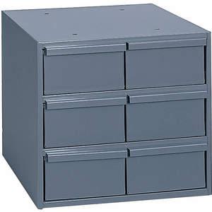 DURHAM MANUFACTURING 001-95 Drawer Cabinet, Vertical, 6 Drawer, Depth 11-5/8 Inch, Gray | AB4EQE 1XHJ6