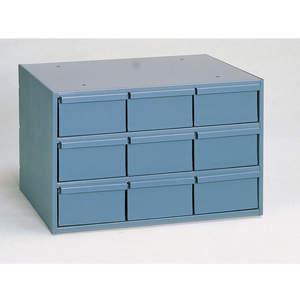 DURHAM MANUFACTURING 004-95 Drawer Cabinet, 9 Drawer, Depth 11-5/8 Inch, Gray | AC9VPQ 3KP97