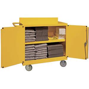 DURHAM MANUFACTURING 2210-50 Spill Control Cabinet With Push Handle, Yellow | AC8FGG 39P488