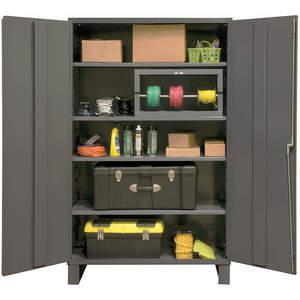 DURHAM MANUFACTURING 2505-4S-95 Shelf Cabinet, 4 Adjustable Shelf, 16 Gauge, Size 48 x 78 Inch | AA7MQG 16D683