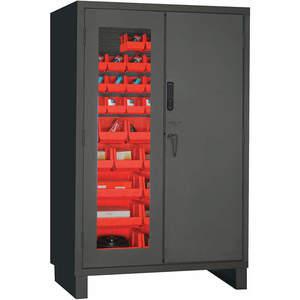 DURHAM MANUFACTURING 3703CXC-42B-1795 Digital Cabinet, 14 Gauge, 42 Bin, Red | AH6RJR 36EZ26