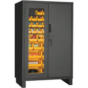 DURHAM MANUFACTURING 3703CXC-42B-95 Digital Cabinet, 14 Gauge, 42 Bin, Yellow | AH6RJU 36EZ28