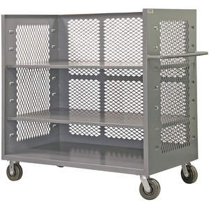 DURHAM MANUFACTURING 3ST-EX3672-3AS-95 Stock Cart With 3 Side, Length 36 Inch | AE4MYM 5LVU6