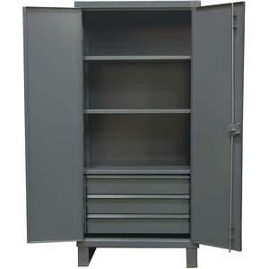 DURHAM MANUFACTURING HDCD243678-3B95 Storage Cabinet With 3 Adjustable Shelf, 12 Gauge, Size 36 x 78 Inch | AC6JQD 34A950