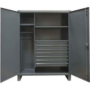 DURHAM MANUFACTURING HDWC246078-7M95 Wardrobe Cabinet, 3 Shelf, Hanger Bar, Size 60 x 24 x 78 Inch | AC6JRE 34A974