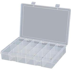 DURHAM MANUFACTURING LP18-CLEAR Compartment Box, Large, 18 Compartment, Clear | AA7DVZ 15V209